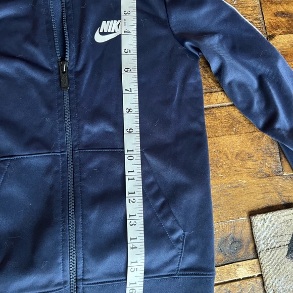 Nike Kids Blue and White Zip-Up Jacket - Picture 4 of 7